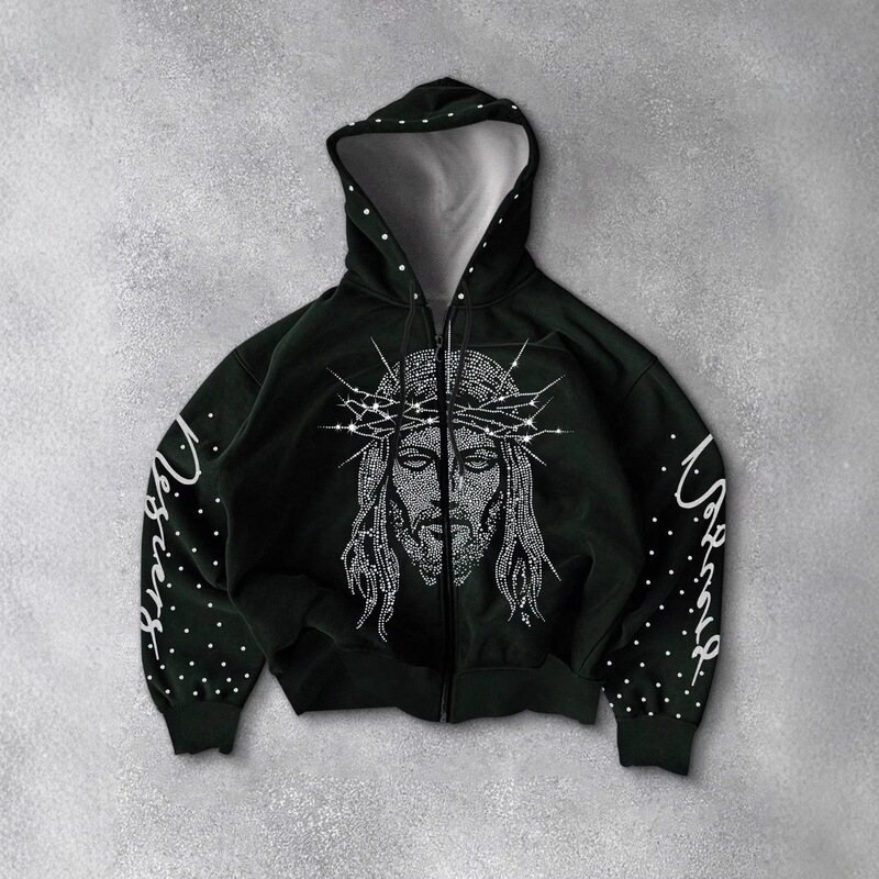 Cross-Border E-Commerce Temu Autumn New Unisex Hip-Hop Style Fashion Hoodie with 3D Print and Sports Pockets