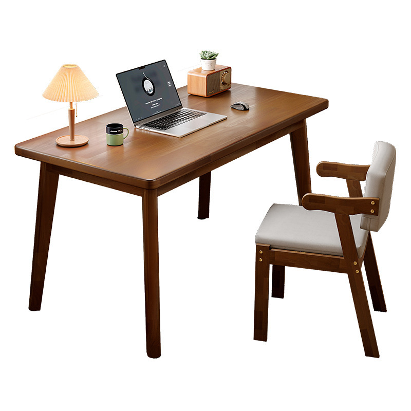 Escritorio simple madera maciza pierna estudiante estudio escritorio simple oficina escritorio de la computadora de escritorio y silla dormitorio Escritorio