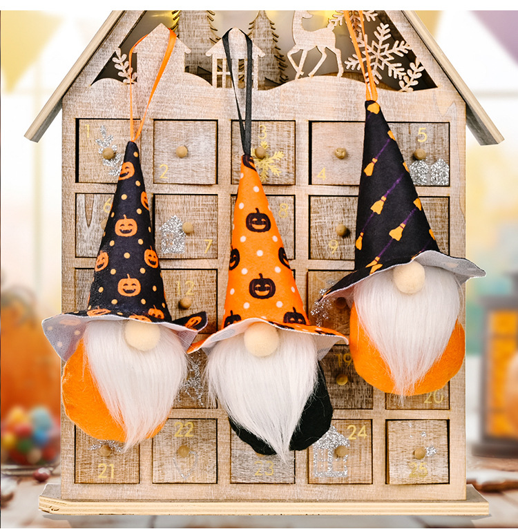 wholesale neue HalloweenDekoration kleiner Anhnger Halloween gesichtslose Puppe Nihaojewelrypicture5