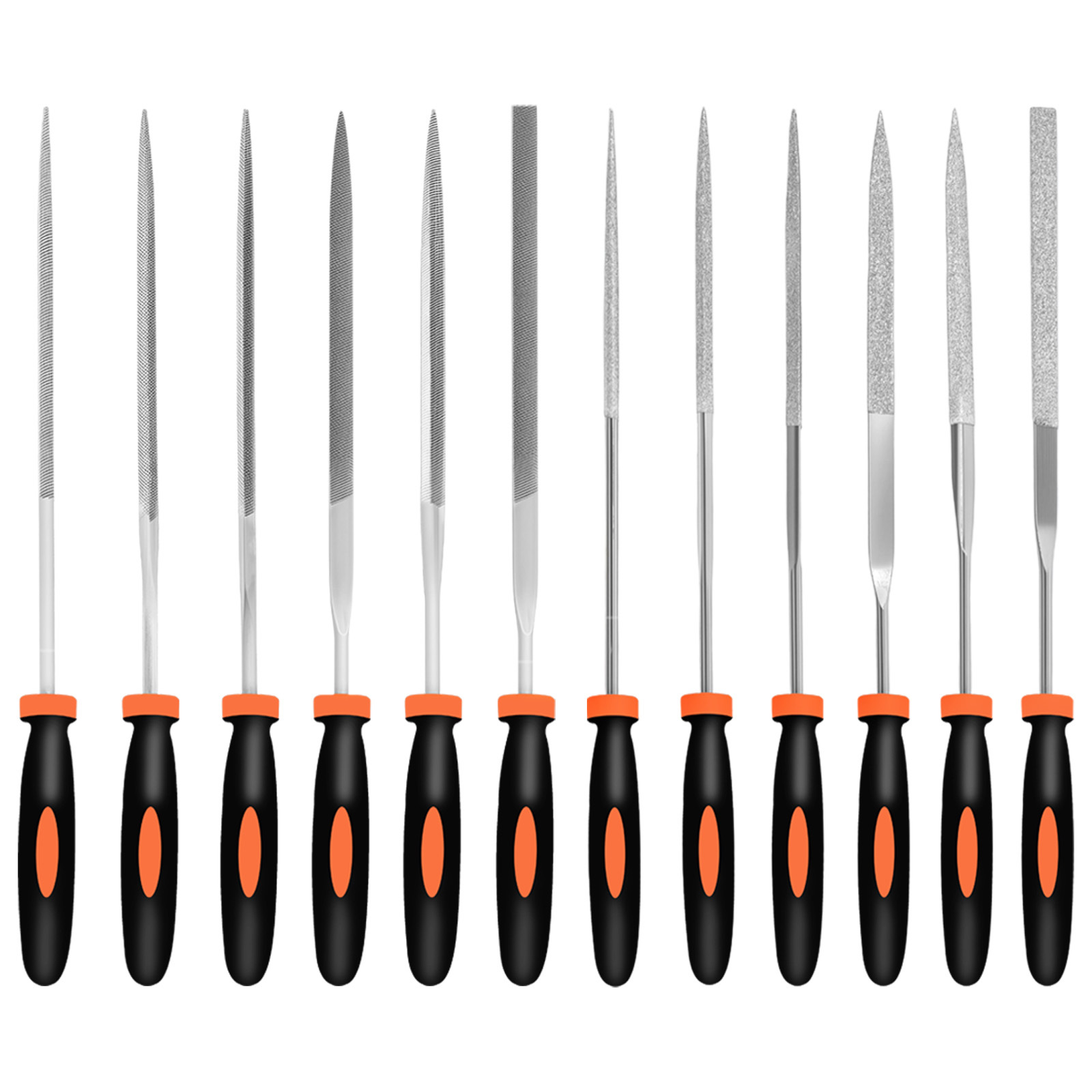 Productos TRANSFRONTERIZOS DE VENTA RÁPIDA Amazon Juego de archivos de plástico de 13 piezas con kit de traje de combinación de cepillo de limpieza entrega de una pieza
