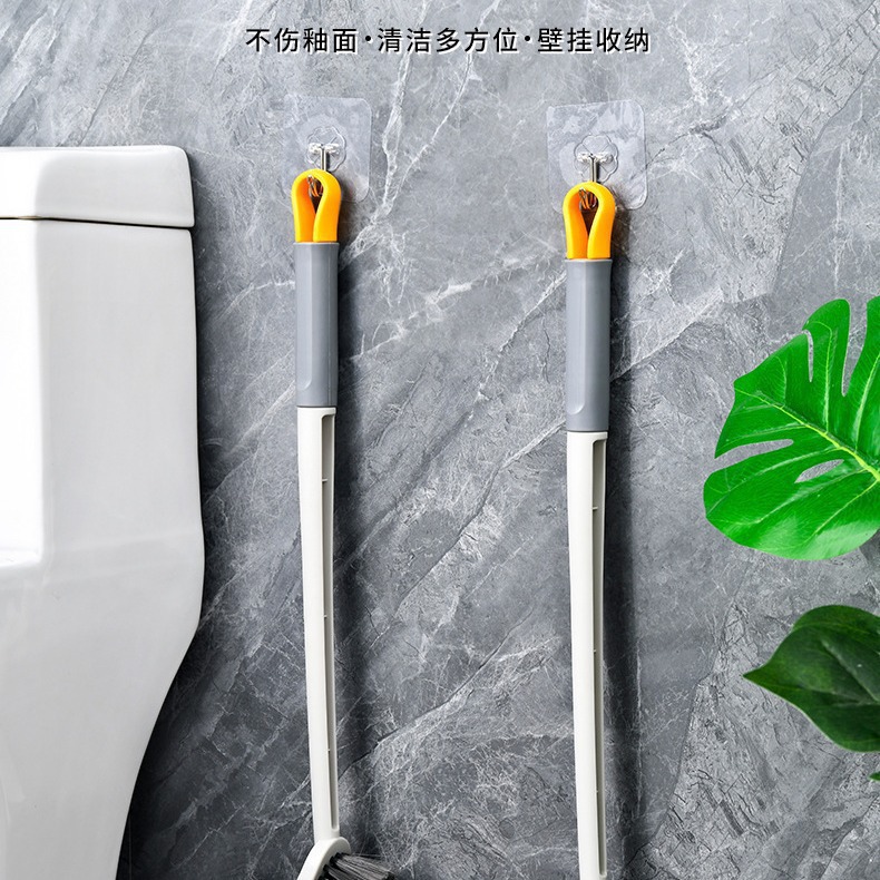 双面马桶刷家用洗厕所蹲坑无死角缝隙清洁刷上墙式壁挂厕所刷批发