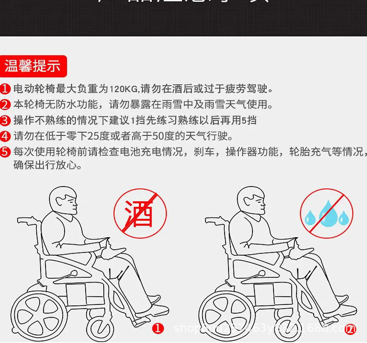 Electric wheelchair foldable four-wheel automatic intelligent wheelchair four-wheel scooter for the elderly disabled