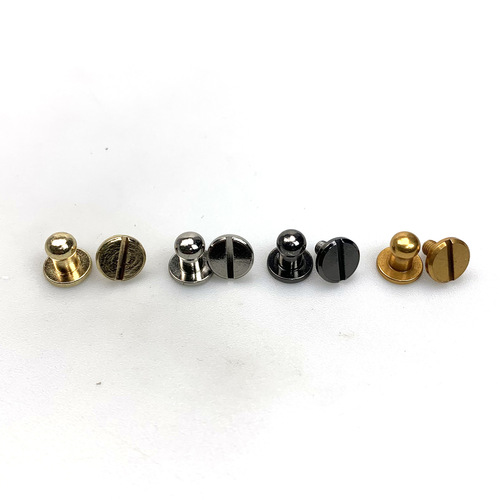 5MM pure brass monk head pacifier nail copper slot screw handmade DIY luggage cloth hardware accessories bag