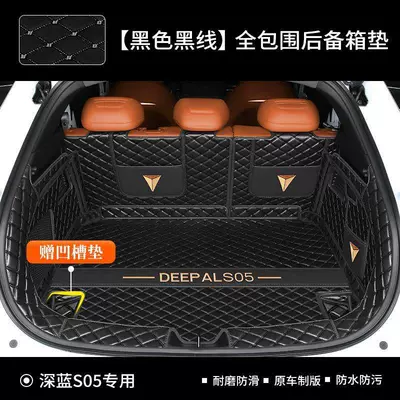 Trunk Mat Blue S05, full-coverage trunk mat - black-full-coverage-model-changan-deep-blue-s05