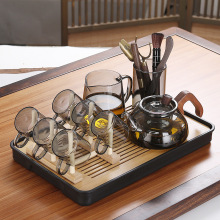 玻璃功夫茶具套装含泡茶壶公道杯茶杯架家用耐热商务待客茶具组合