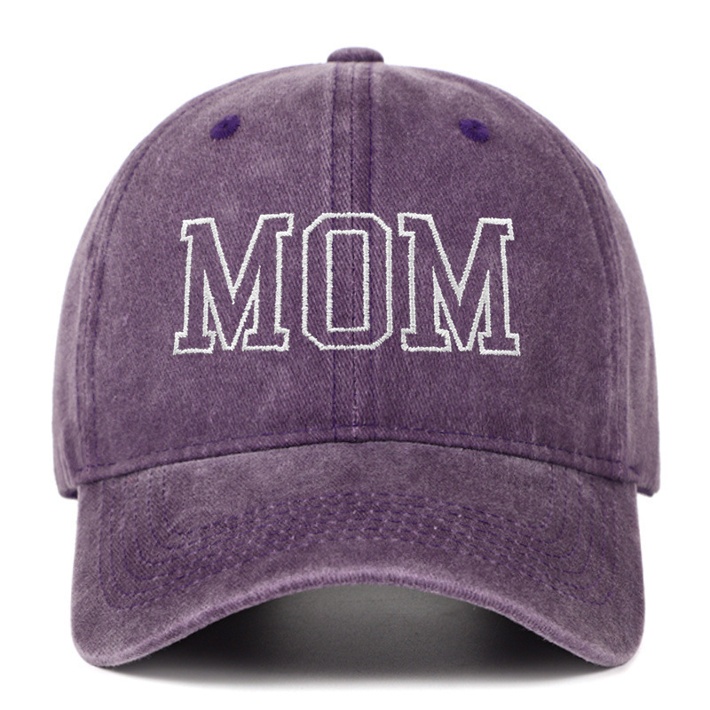 Amazon ベストセラー ウォッシュドコットン DAD MOM 刺繍ベースボールキャップ レトロ スポーツ レジャー ピークキャップ トレンディなサンハット|undefined