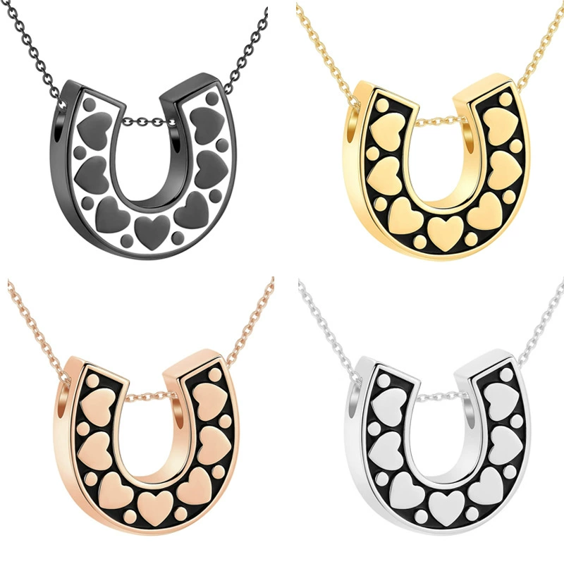 Лучший продаваемый на Amazon кулон-урна из нержавеющей стали, подвеска-урна в форме сердца U-образной формы, кулон-урна для духов