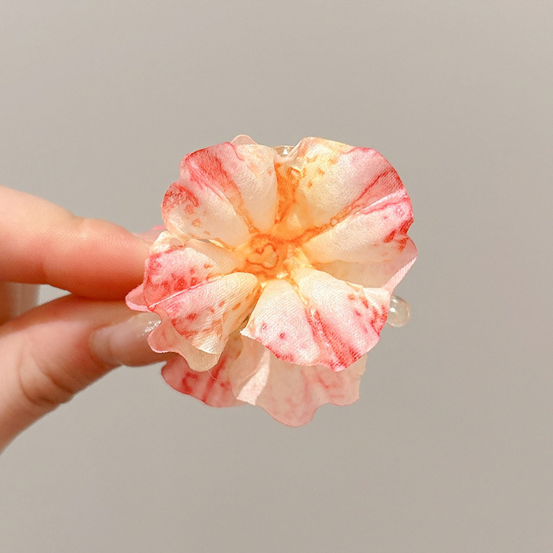 夏季百搭花朵发夹女高级感海边拍照氛围感神器发卡侧边夹发饰头饰|undefined