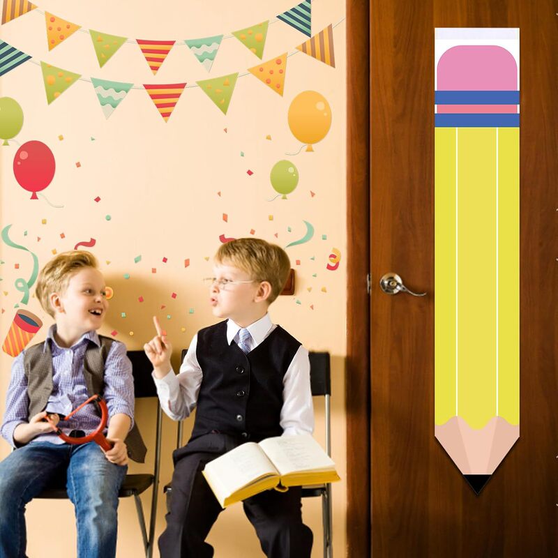 Classroom Pencil Curtain Kindergarten Curtain Pencil Shading Curtain Kindergarten Door Hanging Curtain Kindergarten Door Curtain