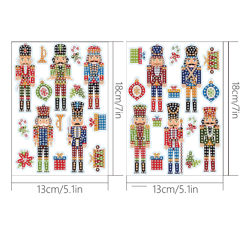 Superventas de dibujos animados gatito cachorro diamante pintura libre pegatinas DIY pegatinas de pared de ladrillo pegatinas de los niños pegatinas hechas a mano diamante redondo