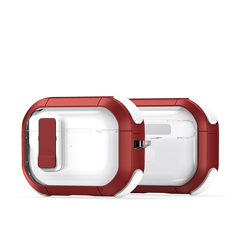 AirpodsPro Bluetooth ヘッドセット保護ケース、AirPods4 半透明ポータブルヘッドセットケース、クロスボーダーに適しています。|undefined