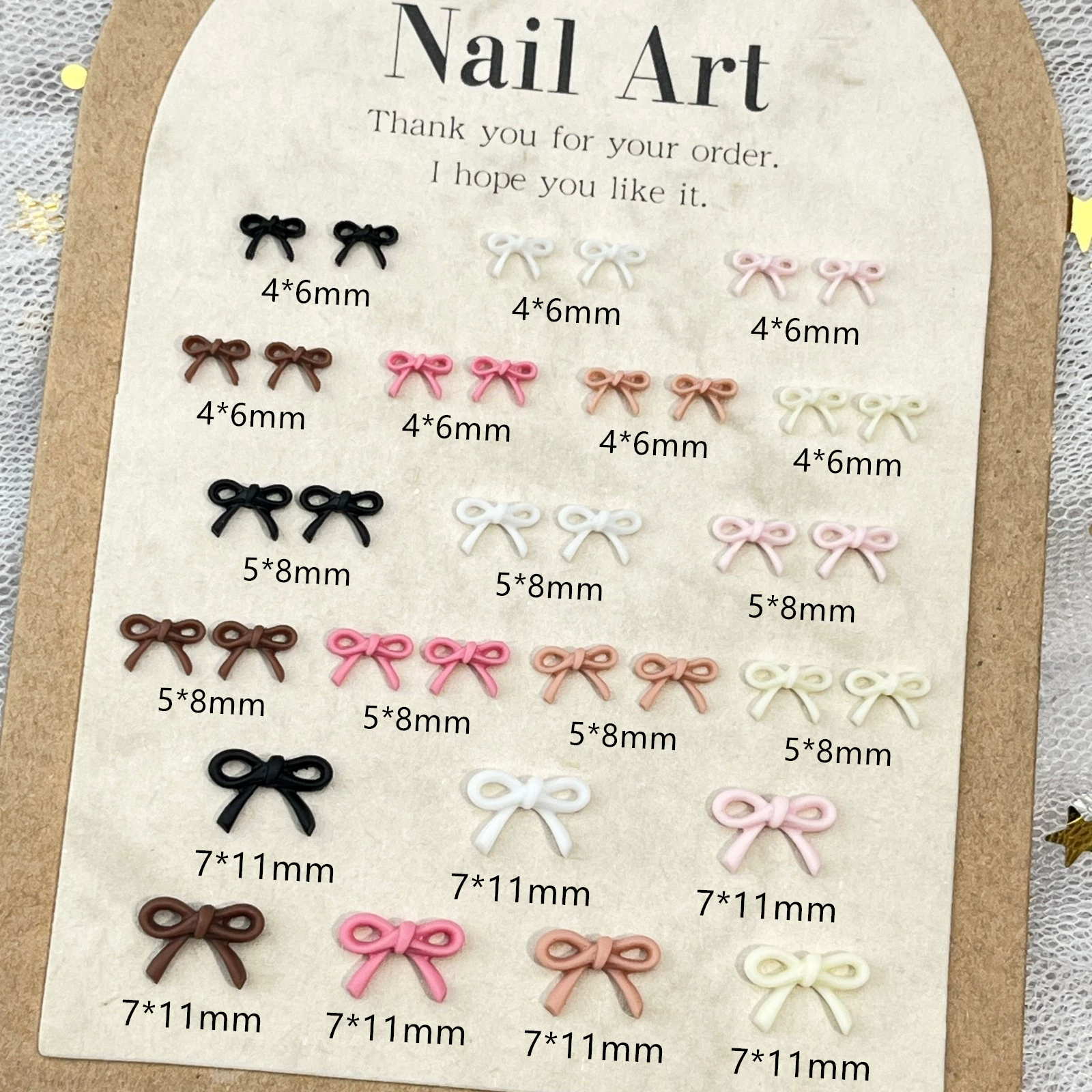 Сетка красный мини-бант маникюрные украшения дикие сладкие и прохладные ветры большие маленькие галстеры галстуков diy носить аксессуары для ногтей