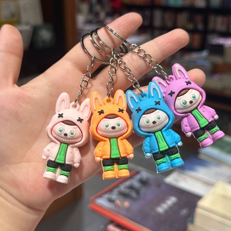 クロスボーダー漫画の出っ歯少年リトルシープキーホルダーかわいいバッグペンダントカップルギフトペンダント車のキー卸売|undefined