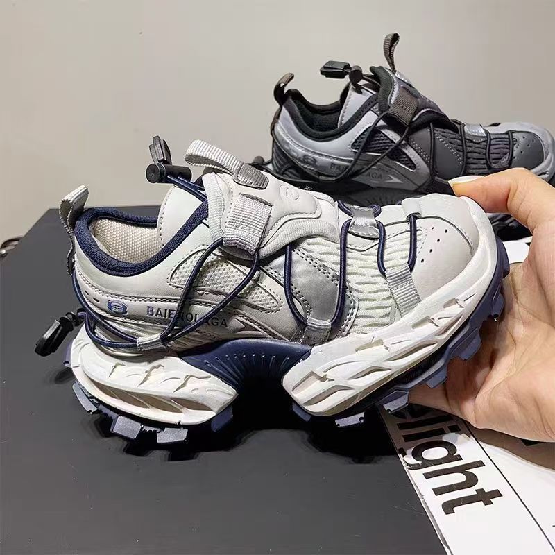 Zapatillas de senderismo para niños, zapatillas casuales estilo papá, nuevas zapatillas transpirables para correr para niños primavera-otoño 2026, zapatillas deportivas de moda para niñas.