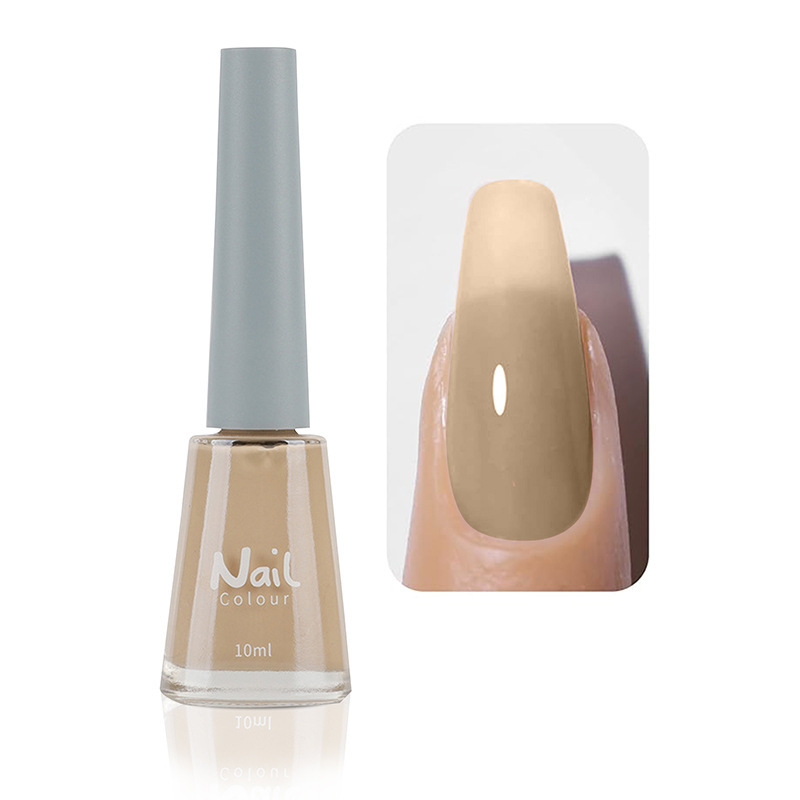 Oily non-peeling long-lasting nail polish baking-free quick-drying non-fading nude transparent nail polish wholesale