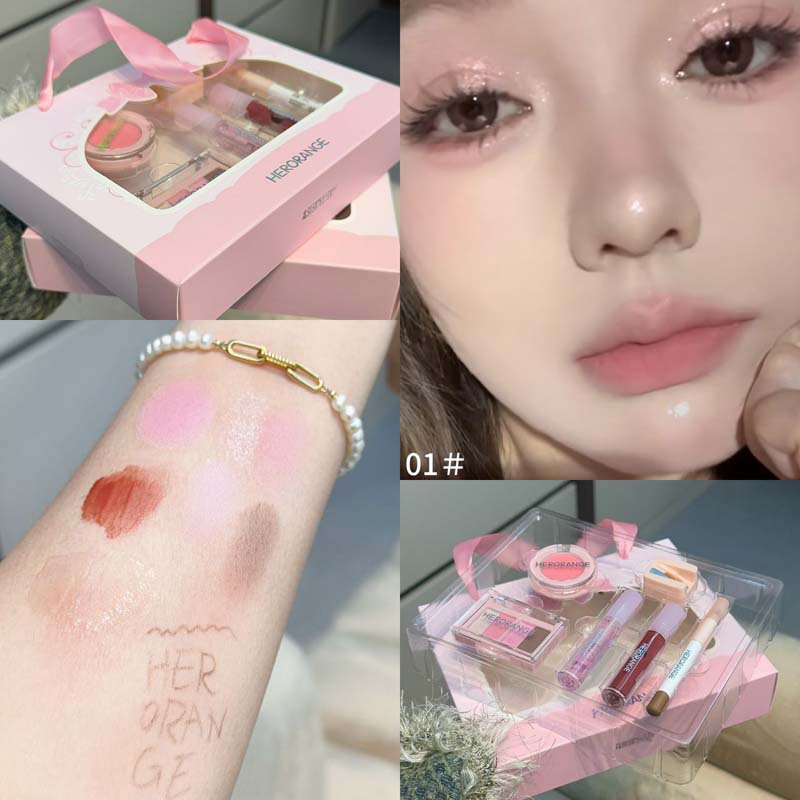 01#Корейская женская подарочная коробка для пудры