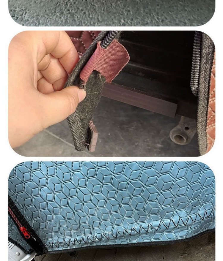 Universal magnetic rubber hem fixing buckle for tricycle canopy door curtain, windproof sealing magnetic strip suitable for various types of vehicles