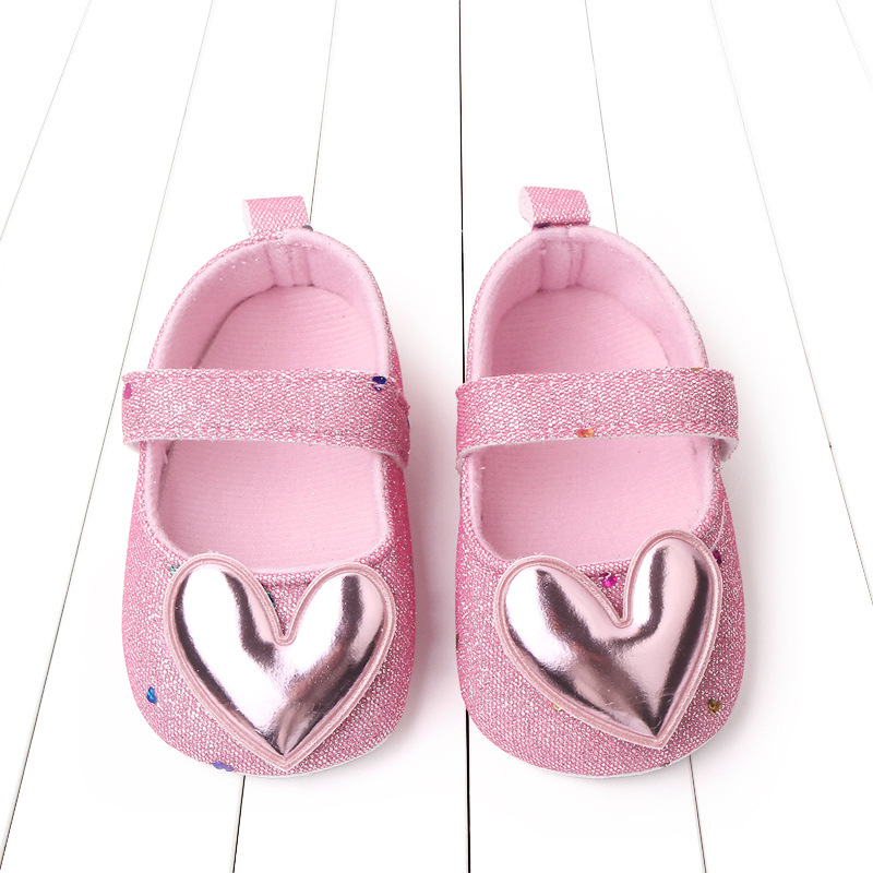 Sparkling princess shoes, baby with soft soles anti slip single shoes for ages 0-1 in spring and autumn_viptrois.com
