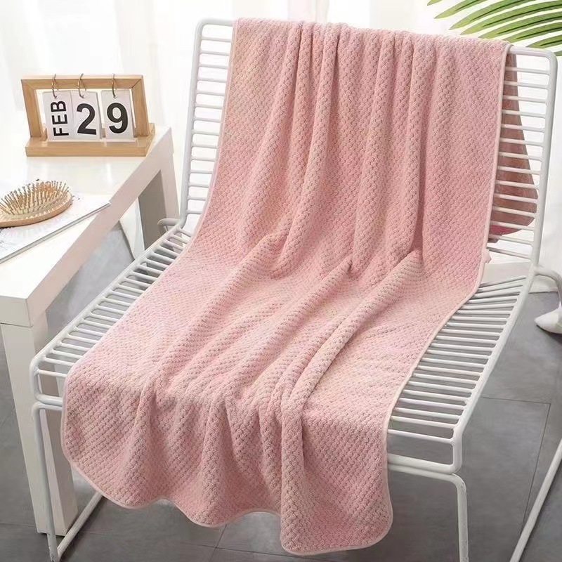 Toallas de coral de terciopelo grandes conjuntos de toallas para hombres y mujeres parejas adultas más suaves que el algodón absorbente baño rápido secado al por mayor