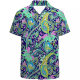 Cross-border Trade Men's Casual Short-sleeved Shirt Floral 3D Digital Printing Men's Casual Short-sleeved Shirt