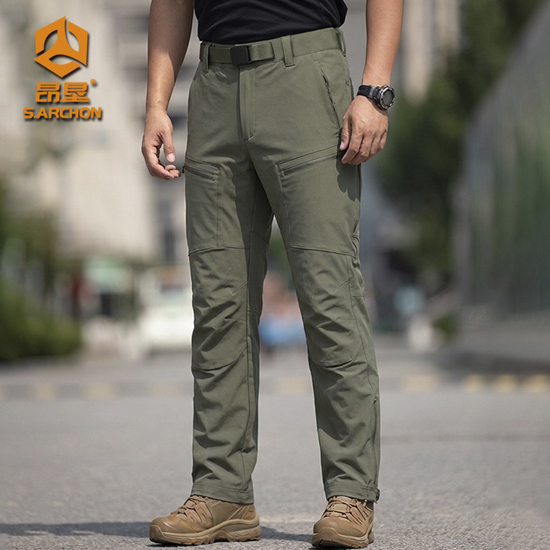 Camouflage autumn tactics wear-resistant travel casual trousers