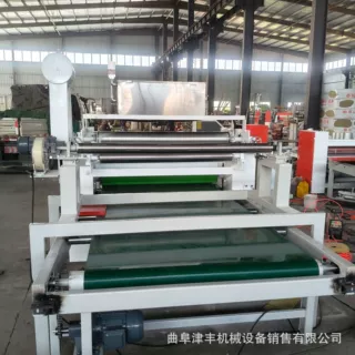 EVA泡棉毛毡布离型纸贴合机 吸音板覆皮革复合机 吸音板覆布机