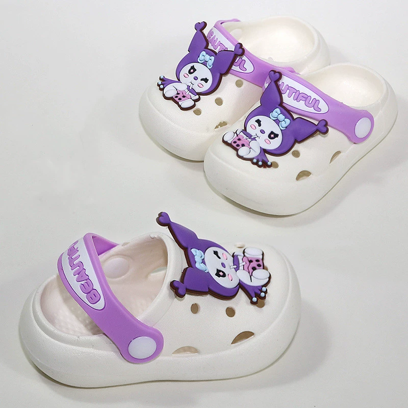 Детские тапочки Лето 2024 новый милый мультфильм мальчик и девочка наступают на фекалии