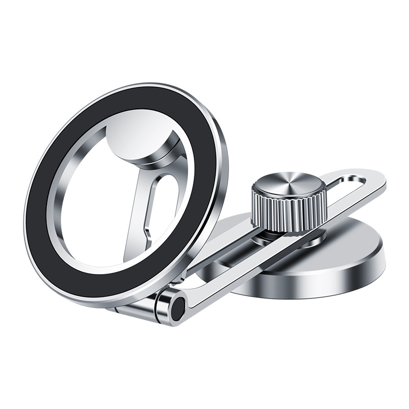 (2개) 국경 간 새로운 자석 브래킷 내비게이션 라이브 비디오 반 지진 회전 자기 자동차 전화 브래킷