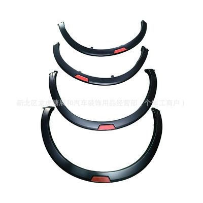 Wheel eyebrow Np300 Wheel Arch Modification - 21-25-np300-wheel-eyebrow-matte-black-red-trim