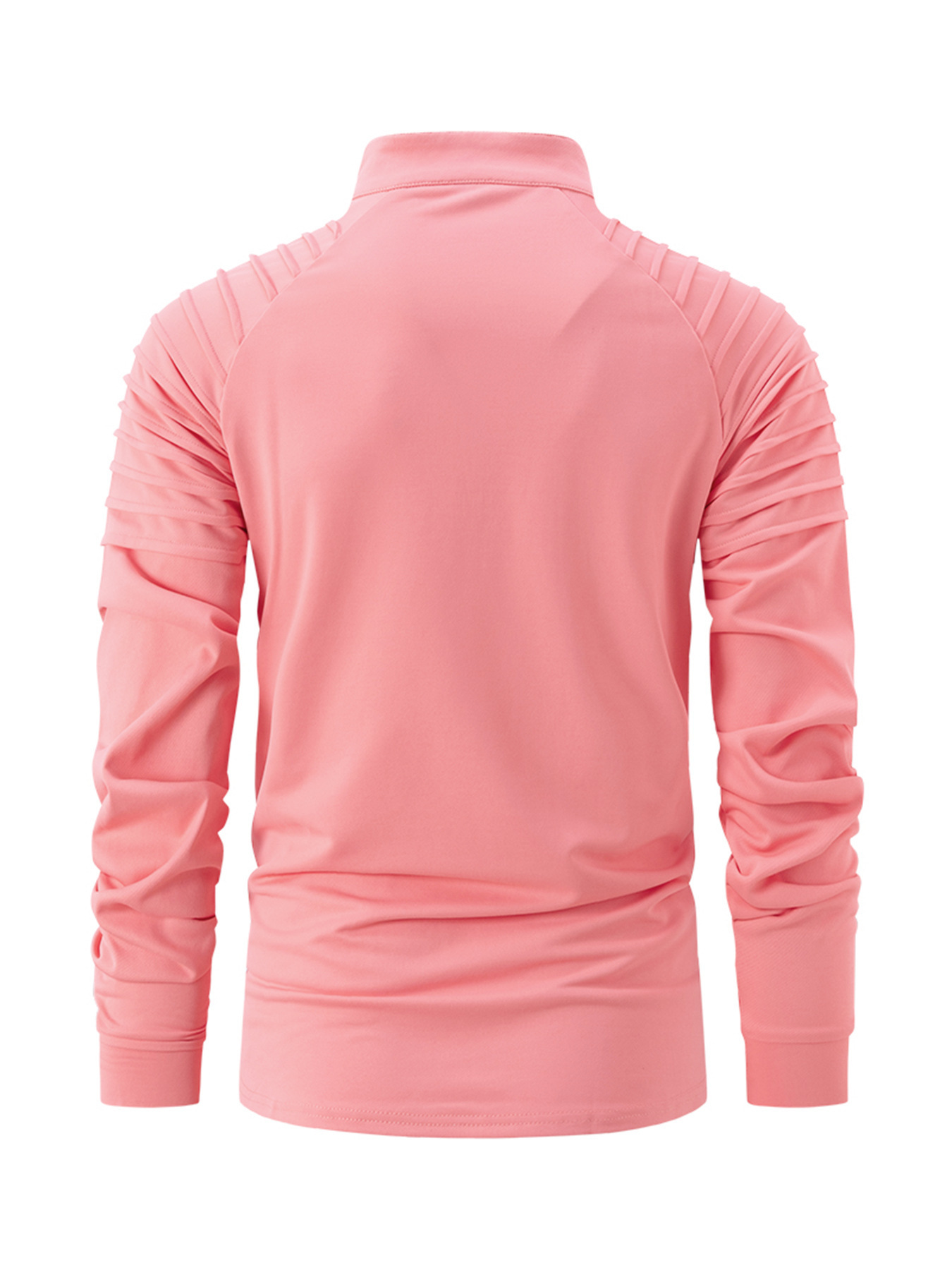 Férfi patchwork hosszú ujjú sportos póló tavaszi őszi viselet_voghion.com