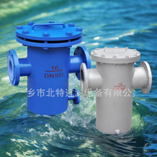 304 316L不锈钢蓝式过滤器快开直通式污水 提篮式过滤器自清洗