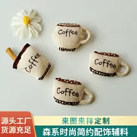 Новый стиль ручной работы из хлопка и льна ткани Yisen Women Women Da японская свежая кофейная чашка аксессуары для одежды оптом