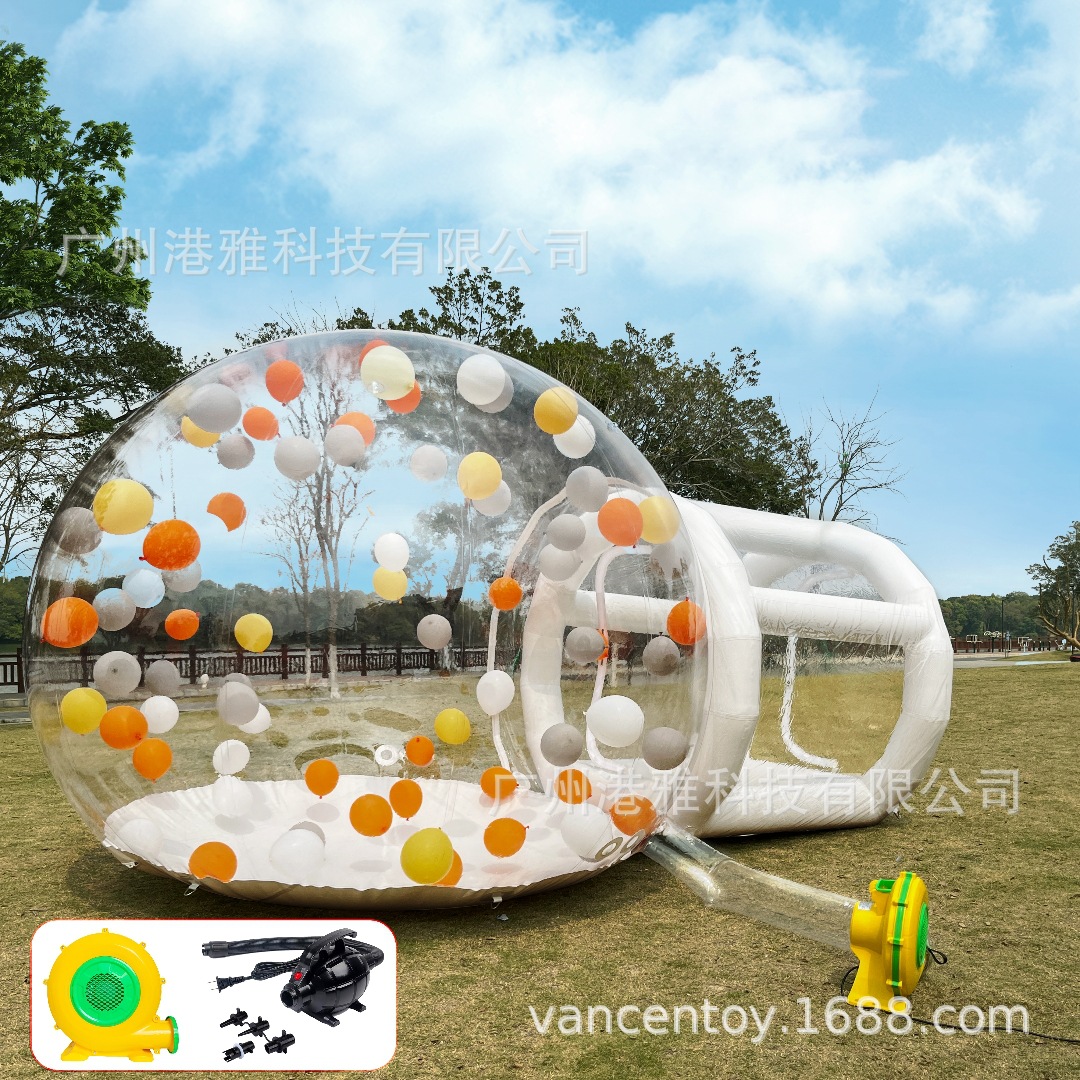 充气泡泡屋网红透明星空帐篷儿童派对聚会拍照打卡   bubble hous