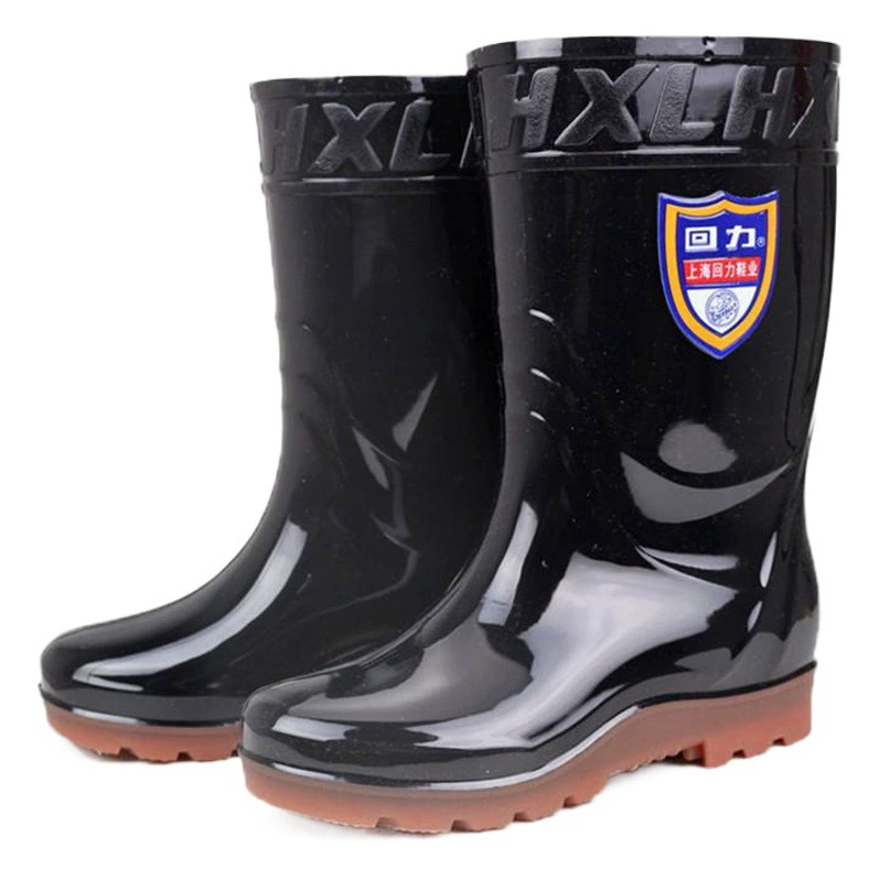 В наличии поставки Huili дождя сапоги 868pvc мужские ботинки высокой воды на флисовой подкладке охраны труда рыбалка моды резиновые сапоги оптом