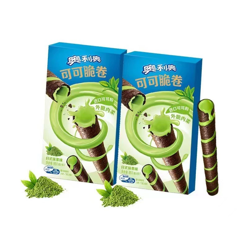 Печенье Oreo Cocoa Crispy 50 грамм для детей, шоколадная нота, хрустящее, перекрестное пересечение, оптовая маленькая упаковка