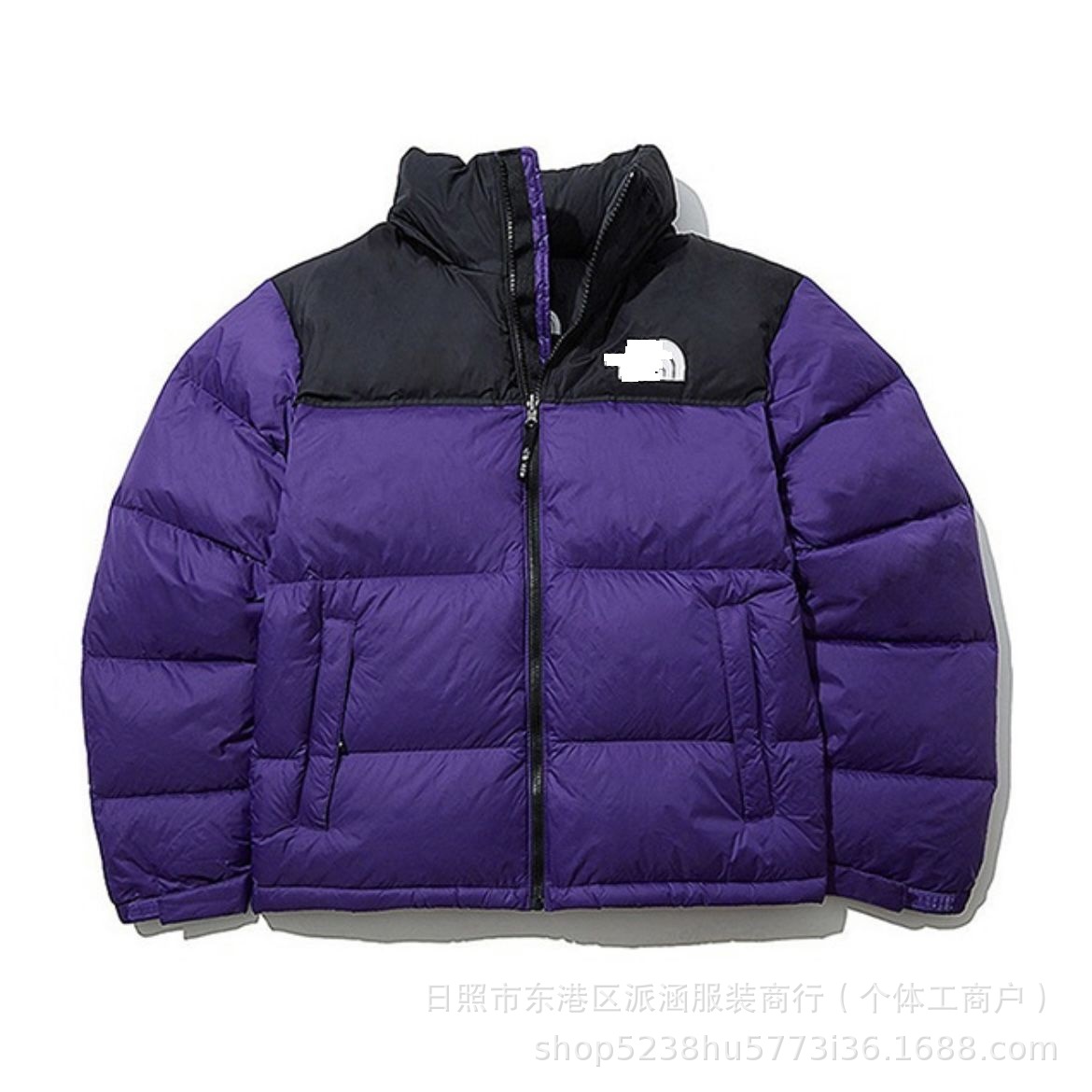 1996 chaqueta de algodón bordada clásica para hombres y mujeres 2024 pareja de invierno de collar vertical ropa de pan a prueba de frío