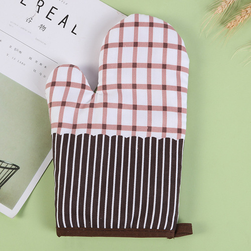 Factory Direct Sale 100% Cotton High-Temperature Heatproof Steam Oven Gloves, Microwave Oven Burn-Resistant Gloves, Kitchen Insulating Household Wholesale
