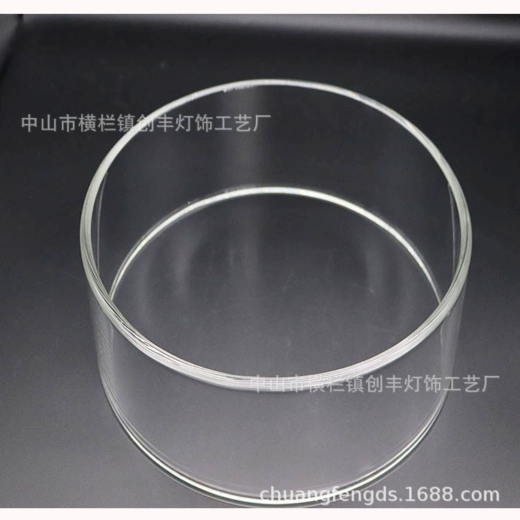 Изготовленный на заказ большой диаметр высокой боросиликатной стеклянной трубки высокого качества прозрачный термостойкий стеклянная трубка