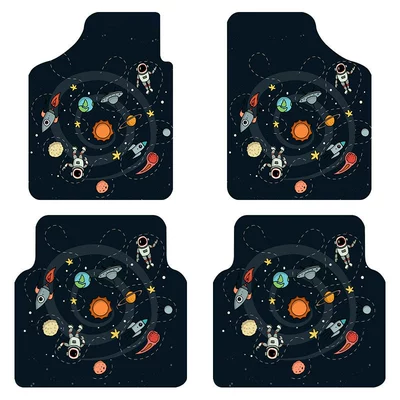 Car Mats, Four-Piece Set, Sedan – Universal Foot Pad - interstellar-style-3-main-driver-co-pilot-two-piece