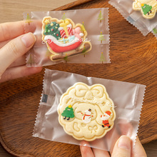饼干雪花酥包装袋子圣诞节日封口机封独立烘焙牛轧糖果小曲奇打包