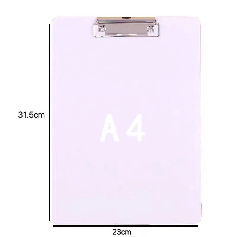 A4 clip de tablero almohadilla de plástico A5 tablero de Escritura material de clip archivo férula A6 factura orden clip Pad factura clip