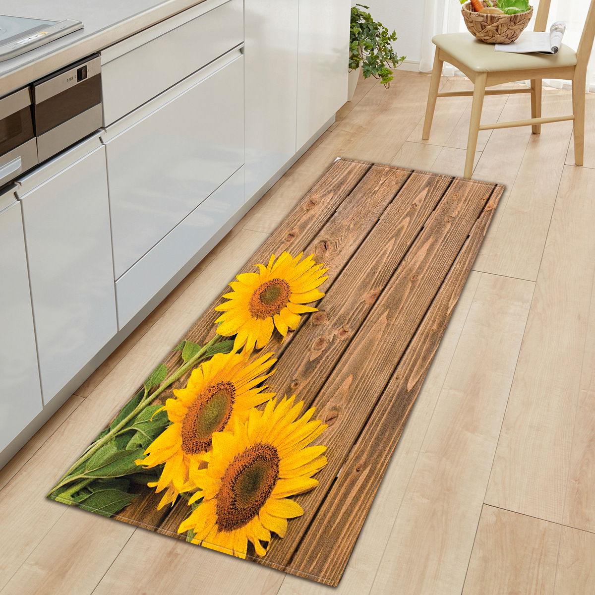 Venta caliente grano de madera puerta casa estera cocina tira absorbente baño antideslizante alfombra del piso sala de estar dormitorio alfombra 1