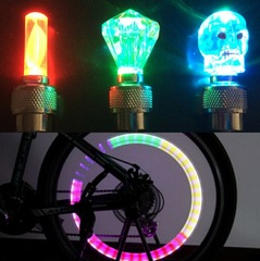 Haoxin vibration switch colorful bicycle valve light mountain bike valve light dead fly accessories hot wheels colorful fire