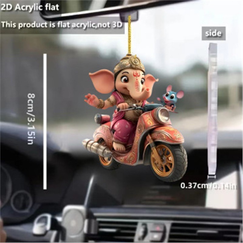 Nuevo plano acrílico transfronterizo para adorable té de leche gatos colgantes de automóviles fiestas colgantes de decoración del hogar