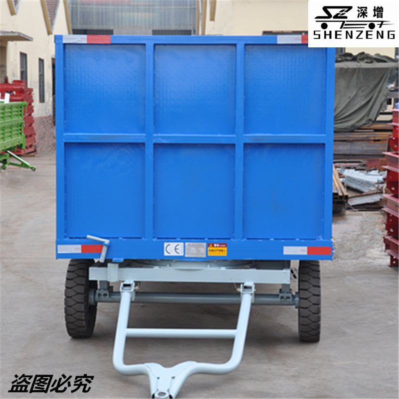 牵引车 轻型低平板工具车 可串联场内中专拖车3T带厢板平板拖车