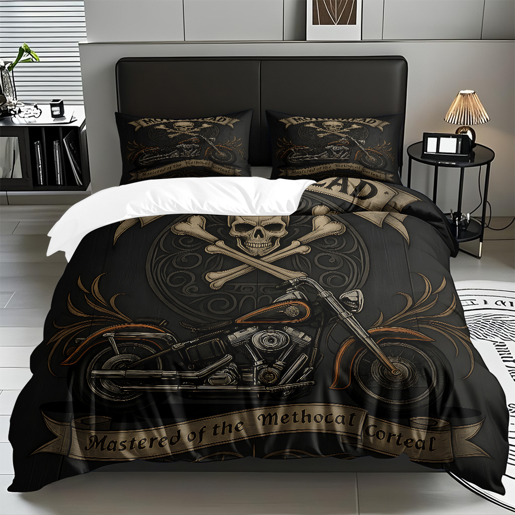 TEMU / JIT transfronterizo hogar cabeza de colcha impresa digital conjunto de edredón abrasivo fuente de ventilación fábrica directa