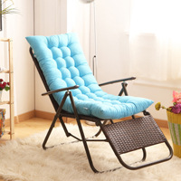 Cojín de sillón reclinable cepillado de otoño e invierno al por mayor de fábrica, cojín de silla de doble cara engrosado, cojín de silla oscilante disponible para el almuerzo