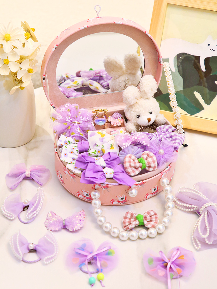 등나무 꽃 아래 헤어 액세서리 선물 상자 [핫셀러]