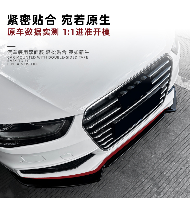 Front Lip Spoiler for Audi A4 B8.5 A5 8T 2013-2016