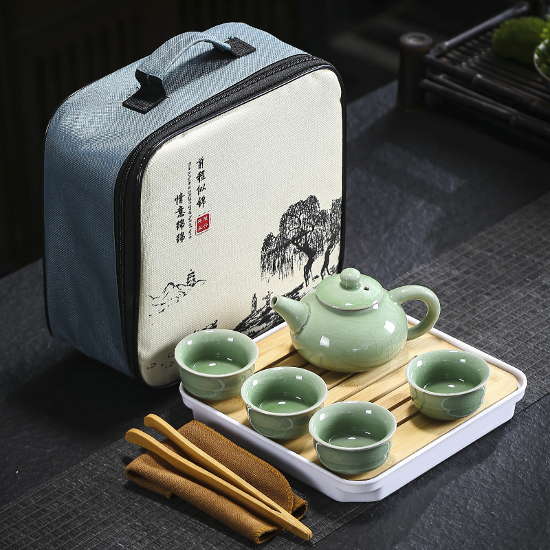 旅行茶道具哥窯汝窯セット卸売り茶皿家庭用結婚開業不動産のお土産はloを追加することができます。|undefined